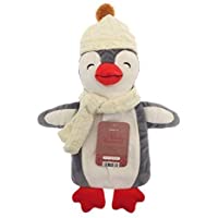 Los mejores  - Botella de agua caliente para niños con tapa 1L 100% Caucho Natural Peluche Conejo Koala Reno de Navidad Elf Rainbow…